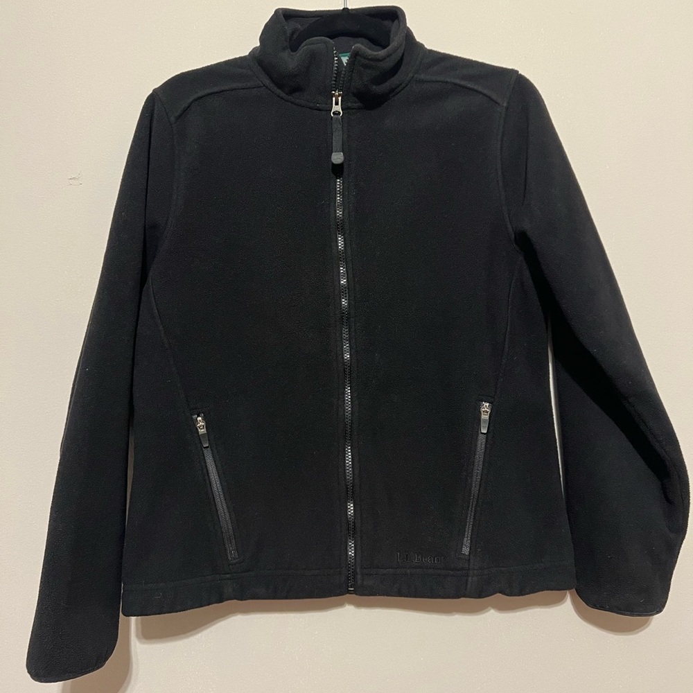 Women’s L.L. Bean black size small polar fleece jacket